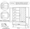 6-Tier Wooden Shoe Cabinet Organizer with Adjustable Shelves for Home Entryway Storage Solution