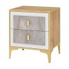 Nightstand with 2 Pull-out Drawers for Living Room Bedroom