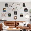 Floating Book Shelves for Wall, 4 Tier Invisible Floating Bookshelf, Vertical Spine Book Tower, Wall Mounted & Space Saving