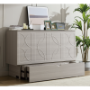 [NEW ARRIVED] [VIDEO PROVIDED]Cabinet Bed with Storage, Queen Bed ,Folding Foam Mattress & Oversized Drawers, Murphy Bed , Set of Sockets & USB Ports
