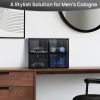 Black Small Stackable Storage Drawers, Cologne Organizer for Men,Plastic Containers for Vanity, Dresser,Office Desk,Bathroom Countertop Organization