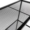 4 Tier Iron Bookshelf, Freestanding Metal Bookcase Storage Shelf for Books and Decor, 23.62 x 13.78 x 57.87 in, Black