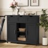Storage Cabinets,Wooden Floor Cabinet,with Drawers and Shelves Storage Cabinets,Accent Cabinet for Living Room,Bedroom
