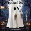 Halloween Ghost Figurine, Spooky Resin Ghost Statue, Cute Ghost Halloween Decoration for Home and Office Desktop Decor Display Ornaments