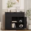 Storage Cabinets,Wooden Floor Cabinet,with Drawers and Shelves Storage Cabinets,Accent Cabinet for Living Room,Bedroom