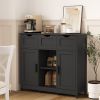 Storage Cabinets,Wooden Floor Cabinet,with Drawers and Shelves Storage Cabinets,Accent Cabinet for Living Room,Bedroom